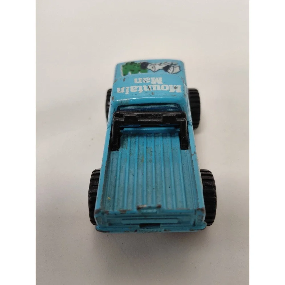 Vintage 1981 Matchbox Mini Pick Up Truck Mountain Man Blue Diecast